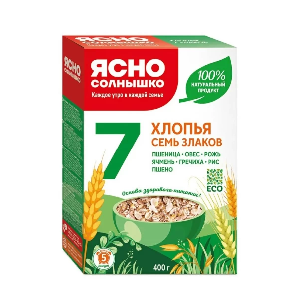 Ясно Солнышко Хлопья 7 злака 400 г - image 1