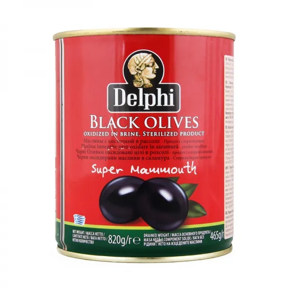 Маслины с косточкой в рассоле Delphi 820 г - image 1