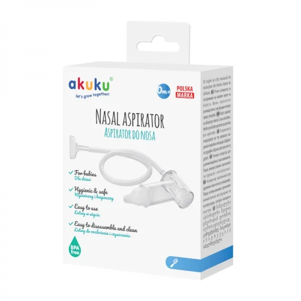 Aspirator nazal cu varf de silicon pentru bebelusi, A0036, 0+ luni - image 1