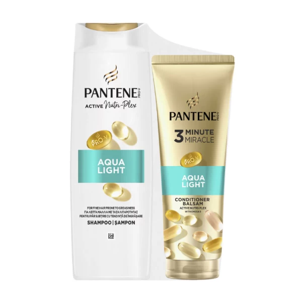 Pantene Шампунь Aqua Light 400 мл + Маска 3 мин 220 мл - image 1