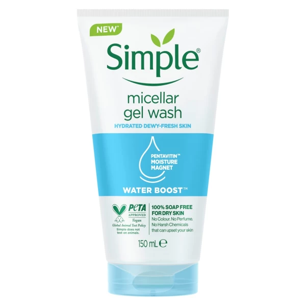 Simple Гель для умывания мицеллярярный Water boost 150мл - image 1
