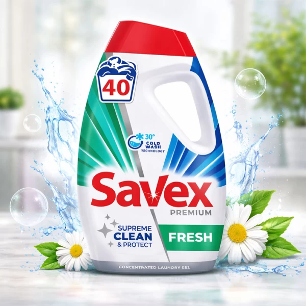 Savex Гель для стирки Savex Premium Fresh 1,8л - image 2