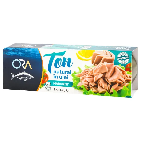 Тунец ORA кусочками в масле 3x160g - image 1