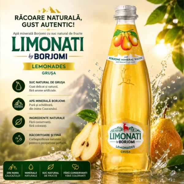 Borjomi Limonade para sticla 0,5 l - image 2