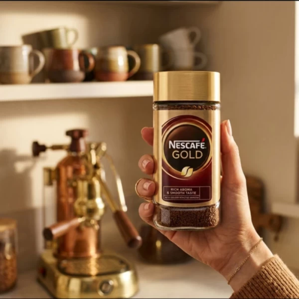 Cafea Nescafe Gold solubila 200g - image 3