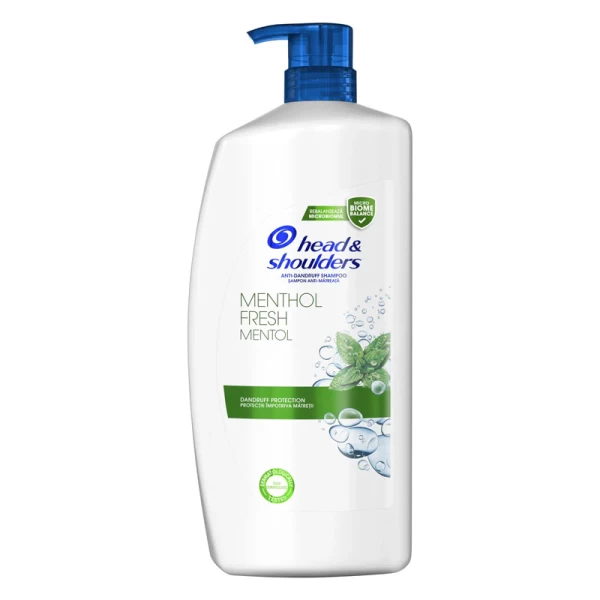 Head & Shoulders Sampon 800 ml cu pompa Menthol pentru orice tip de par - image 1