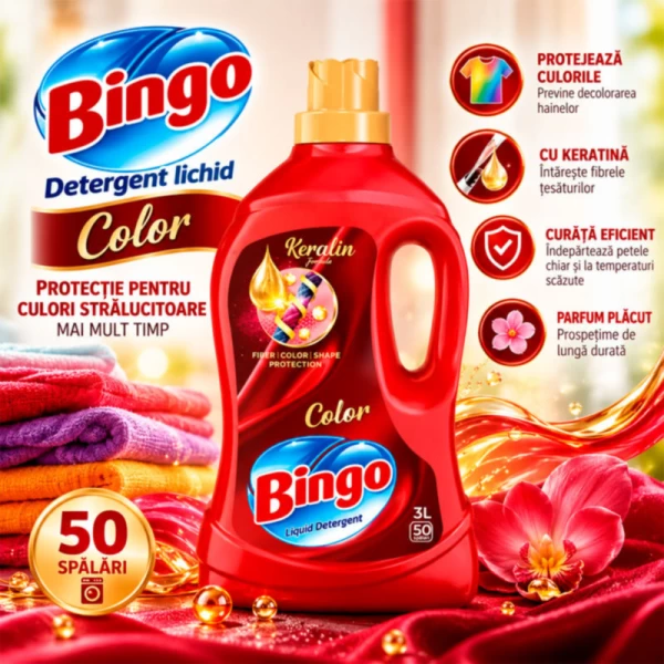 Bingo Detergent lichid Color 3000 ml - image 2