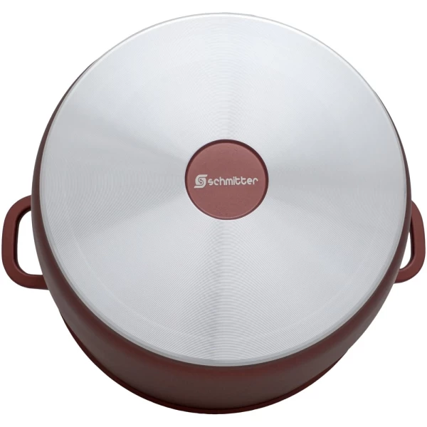 Schmitter Oala Inalta ceramic cu capac aluminiu turnat 28cm, 10.5L - image 3