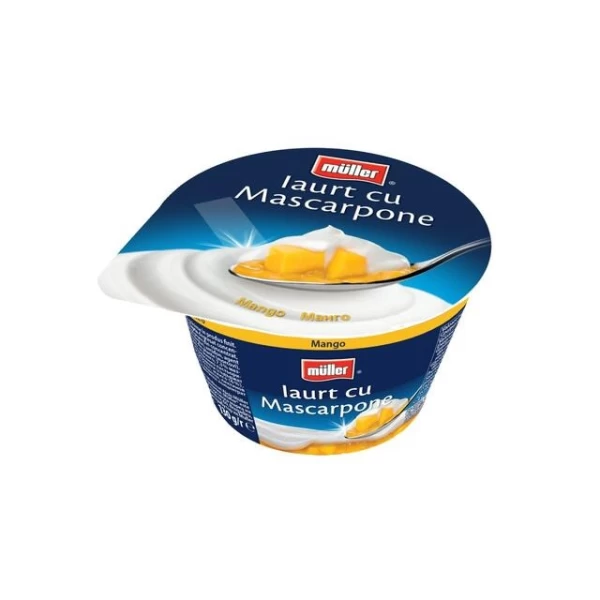 Йогурт Muller с маскарпоне персиковым и абрикосовым 130 г - image 1