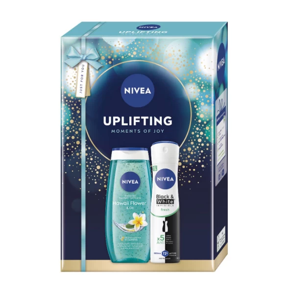 Набор Nivea: освежающий гель для дезодоранта Hawaii Flower & Oil, 250 мл + дезодорант-спрей Invisibl - image 1