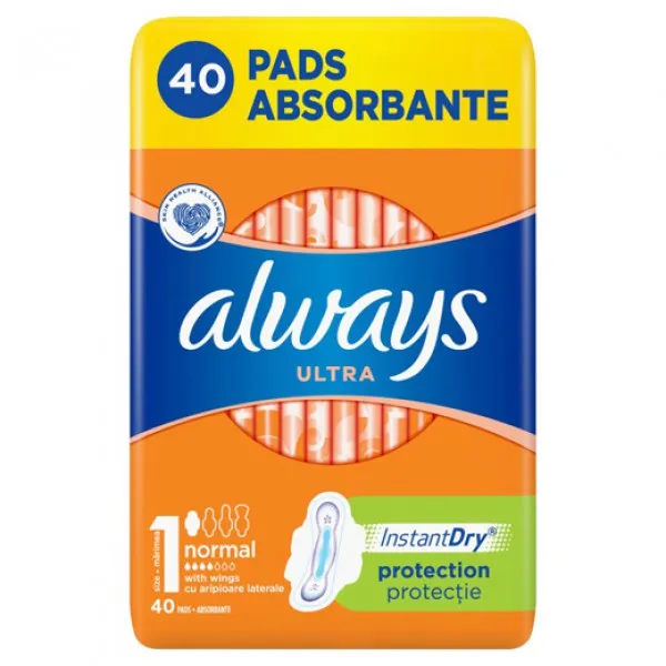 Always Гигиенические прокладки Ультра Нормал, размер 1, 40 штук - image 1