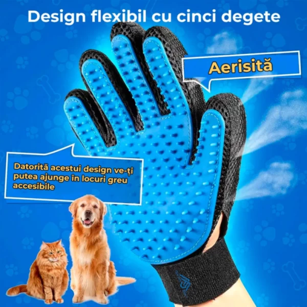 4Dog Manusa Perie 5 degete albastra - image 3
