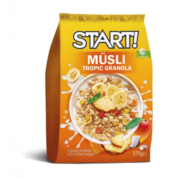 Мюсли Start тропические с медом 375 г - image 1
