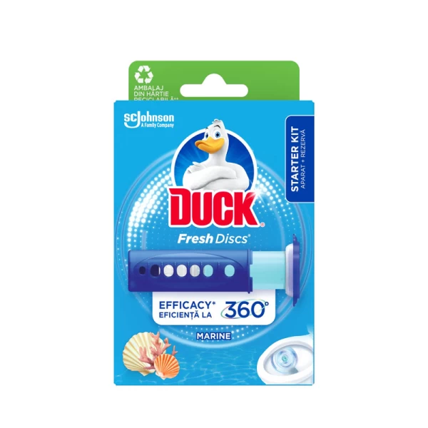 Освежитель для туалета Duck Fresh Discs Marine, 36 мл - image 1