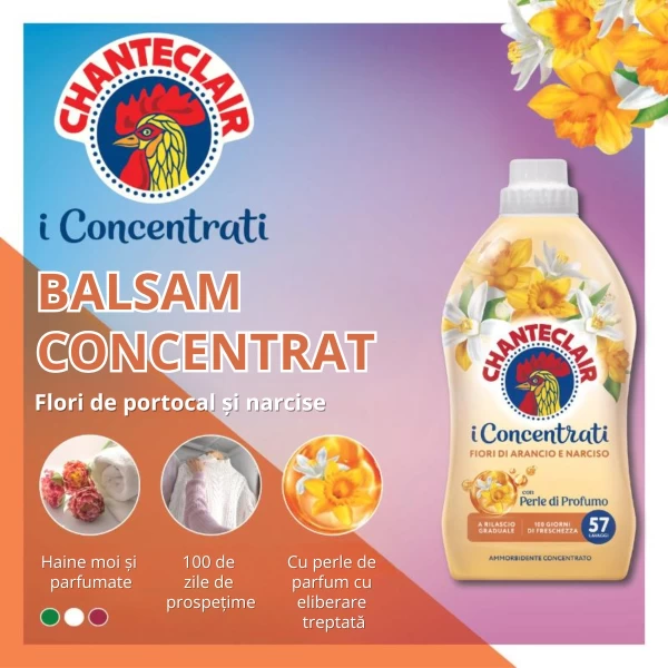 Chanteclair Ополаскиватель-смягчитель для белья Цветы апельсина и нарцисса 50 стирок 1000мл - image 2