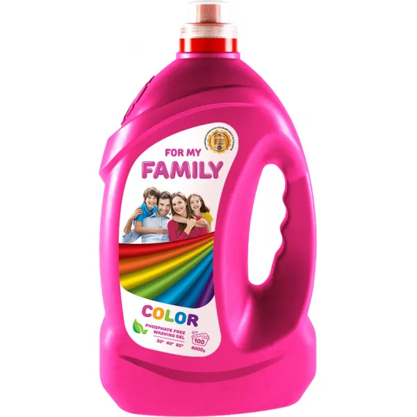 Гель Family для стирки цветных вещей 4л - image 1