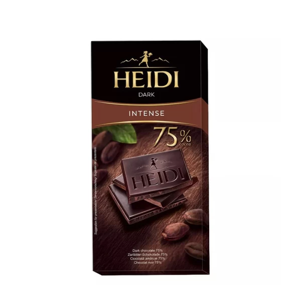 Heidi Ciocolata Intense amaruie 75%, 80 g - image 1