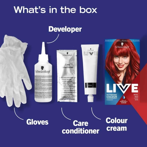Live Color Vopsea de par Real Red 035 - image 2