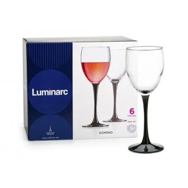 Set pocale vin DOMINO 240 ml 6 bucăți - image 1