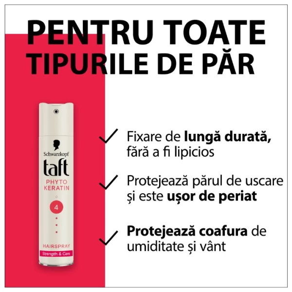 Taft Fixativ spray Keratin Complete, nivel fixare 4, formula vegana, 250 ml - image 4