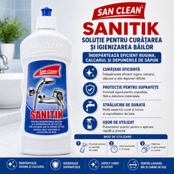 Santic Solutie pentru indepartarea pietrei si ruginei 500 ml - image 2