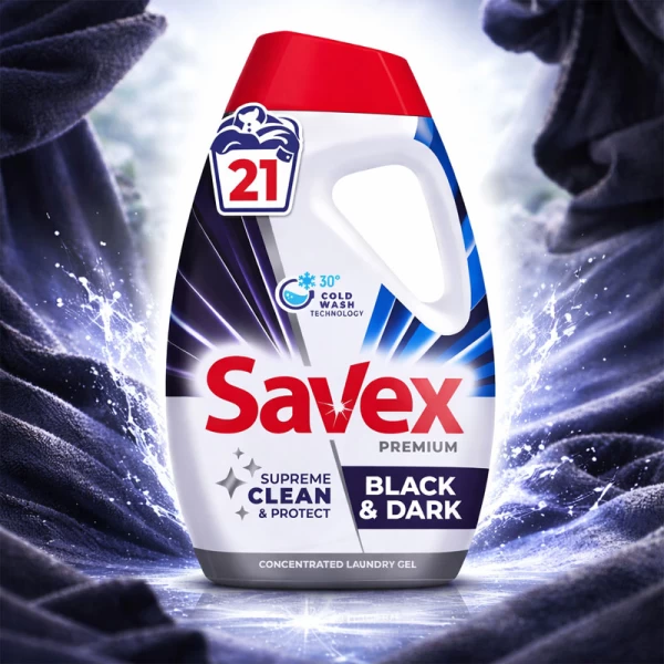 Savex жидкий порошок Premium Black & Dark 0,945 л - image 2