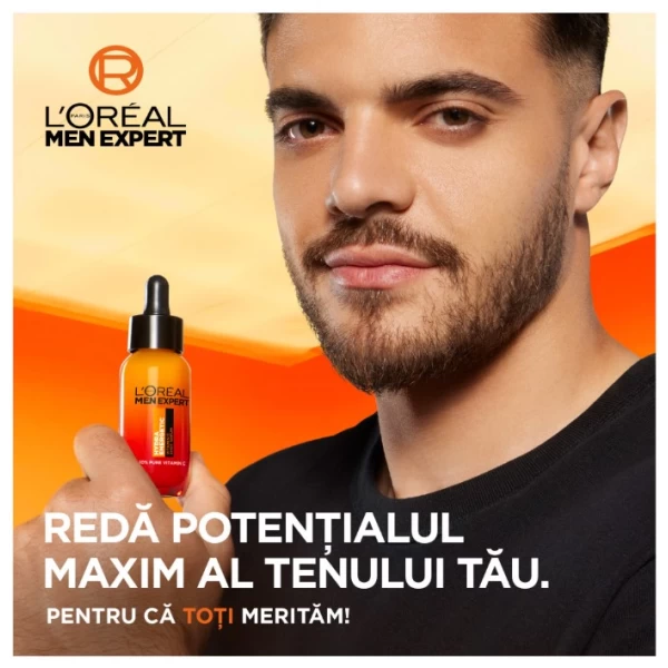 L'Oreal Paris Men Expert Hydra Energetic Осветляющая сыворотка для мужчин, витамина С, 30 мл - image 3