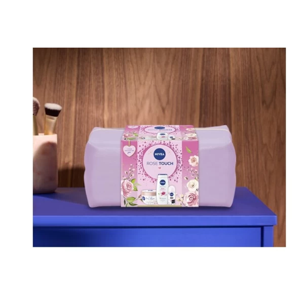 Set Cadou 2025 Nivea Rose Touch Body Bag (Body, GDus, Deo) - image 2