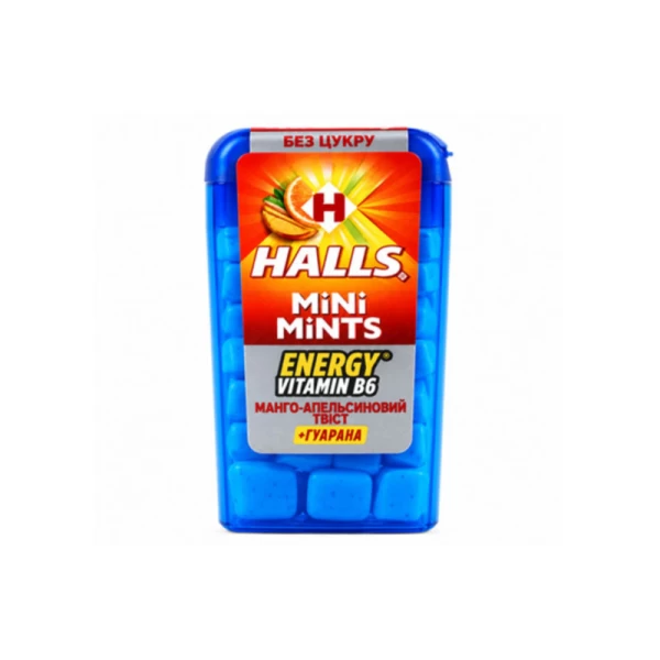 Halls Bomboane mini mango si portocala 12,5 g - image 1
