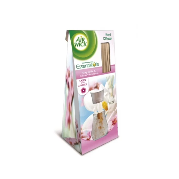 Air Wick Ароматизатор с палочками Reed Diffuser Магнолия и Цветы вишни, 25 мл - image 3