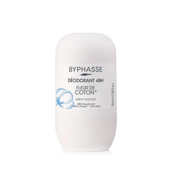 Byphasse Deodorant roll-on 24H Floarea de bumbac 50 ml - image 1