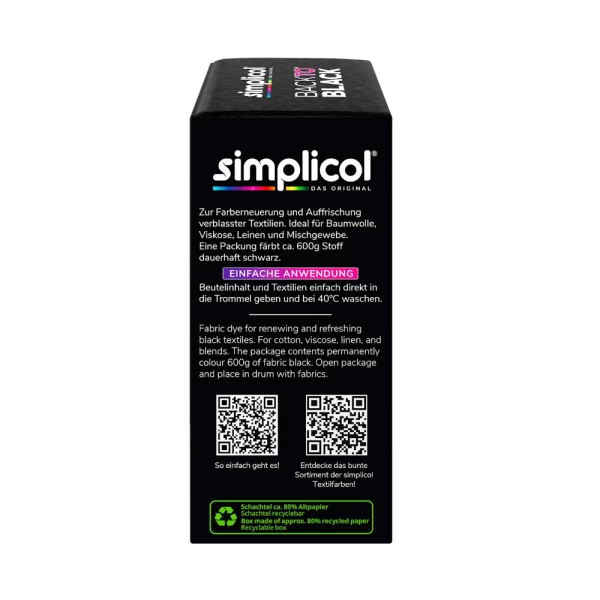 Simplicol Vopsea pentru revigorarea culorii negre 400 g - image 2