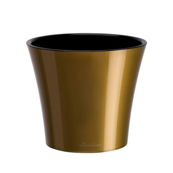 Вазон Santino Arte 3.5 л Золотой-черный  - image 1