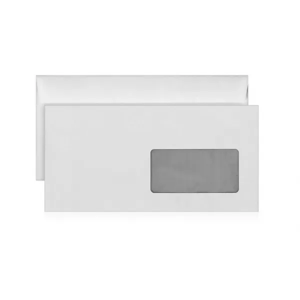 Конверт 110x220 DL силикон 80гр/м2 белый - image 1