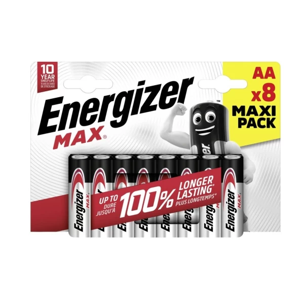 Energizer Max Baterie Alcaline AA, 8buc - image 1