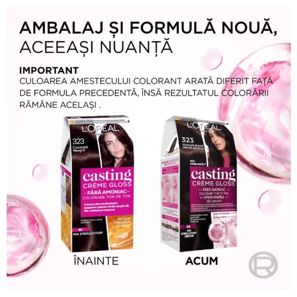 Casting Creme Gloss Vopsea de par 323 Ciocolata Neagra - image 3