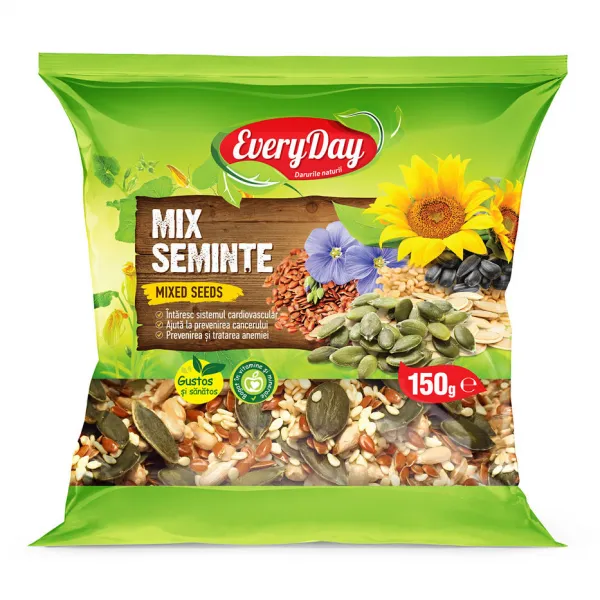 EverydayСмесь семян (кунжут, подсолнуха, льна, тыквы), 150g - image 1