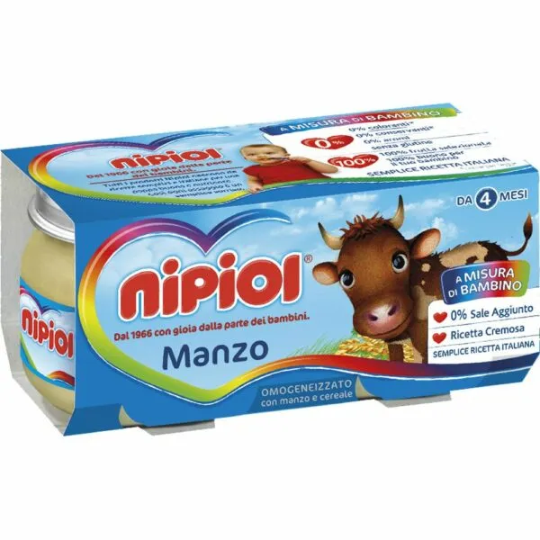 Nipiol Piure 160g Carne Vitel, Pui (6 luni) (2x80g) - image 1