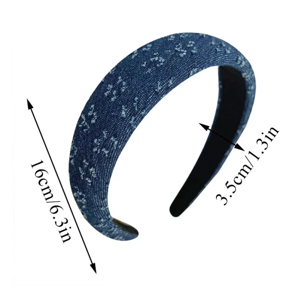 Bentita din denim pentru femei Lady, stil retro A70174 - image 2
