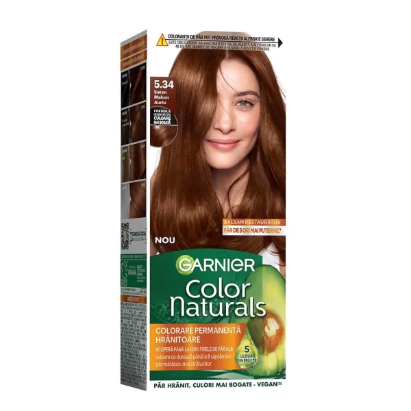 Garnier Color Naturals Vopsea de par 5.34 Saten Mahon Auriu - image 1