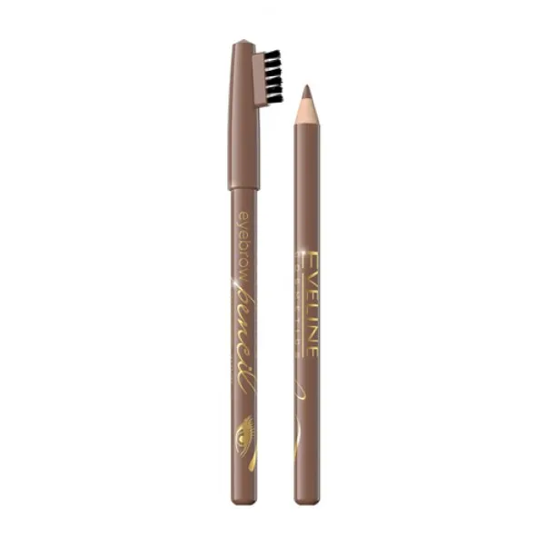 Eveline Creion de sprincene Eyebrow Pencil Cafeniu deschis - image 1