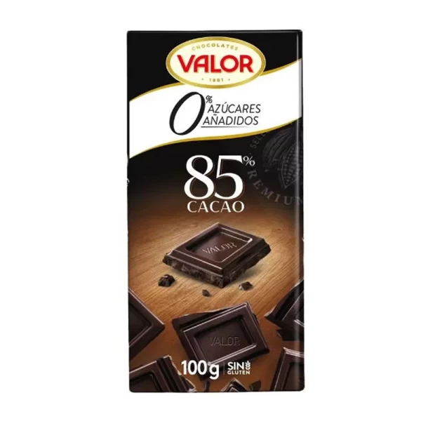 Valor Ciocolata 85% neagra stevia 100 g - image 1