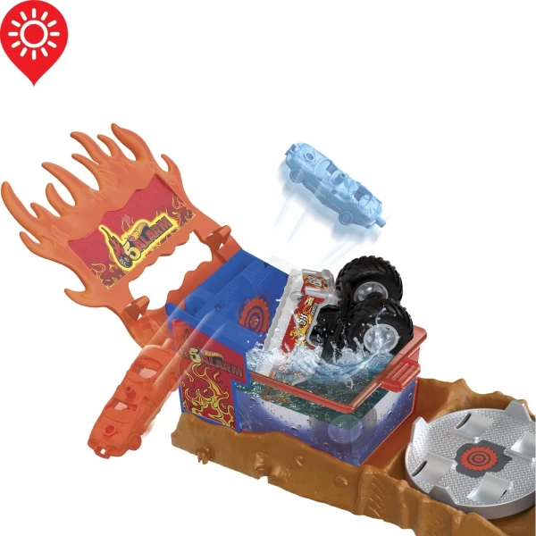 Игровой набор с 5-Alarm Rescue серии Monster Trucks Color Shifters Hot Wheels - image 3