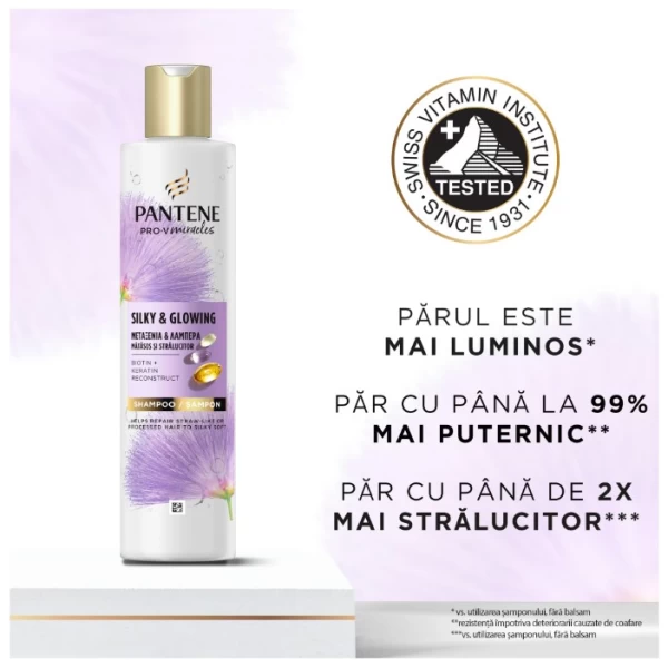 Pantene Шампунь Silky & Glowing 250 мл - image 2
