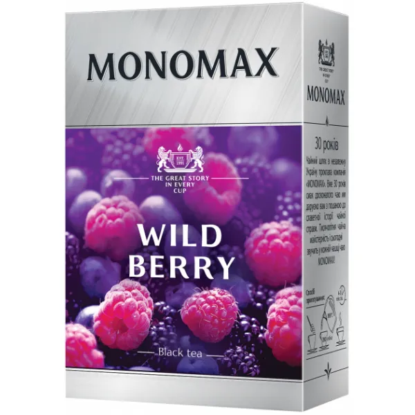 Чай черный цейлонский Мономах Wild Berry 80 г - image 1