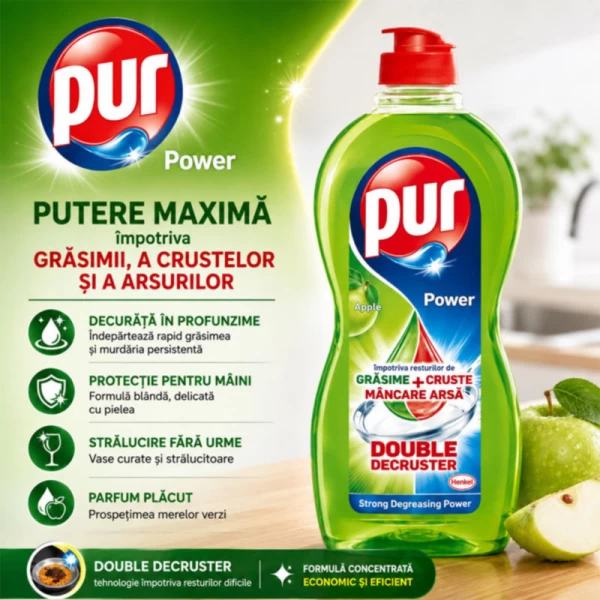 Pur Detergent de vase 450 ml Power Mar - image 2