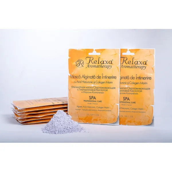 Relaxa Мasca Alginata Peel off de Intinerire cu Acid Hialuronic si Сolagen Marin, 25 g - image 2
