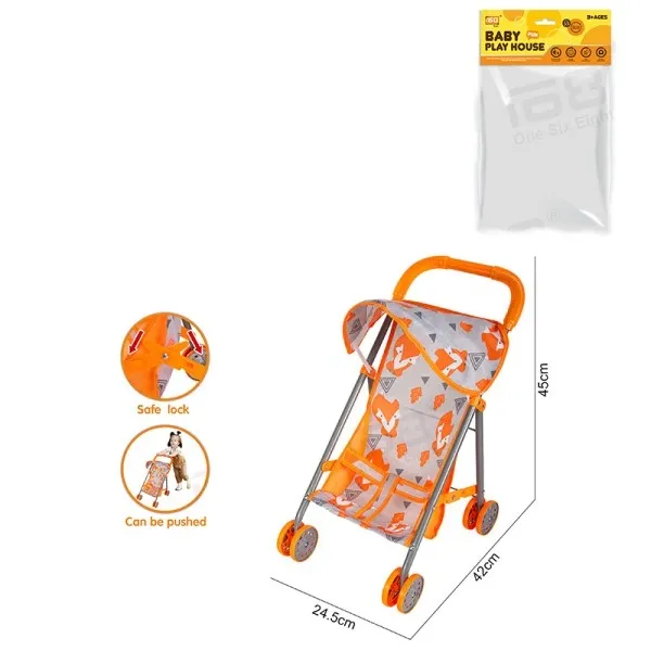 ESSA Carucior pentru papusi cu impreu orange - image 2