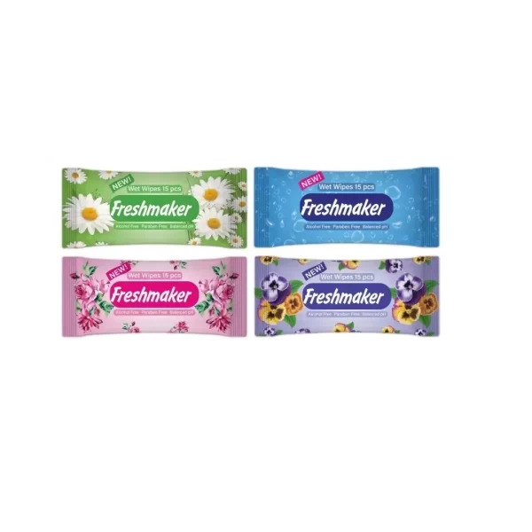 Coton Soft servetele umede Freshmaker 15buc flori - image 2