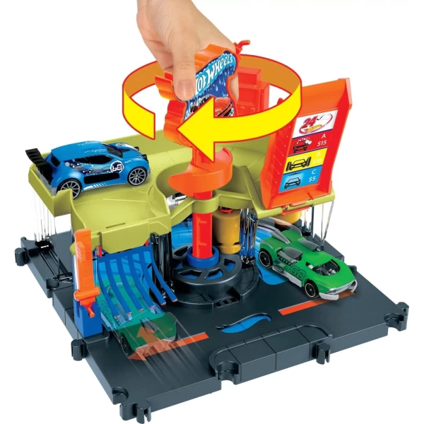 Set de joaca City Downtown Spalatorie auto Express Hot Wheels Hot - image 5